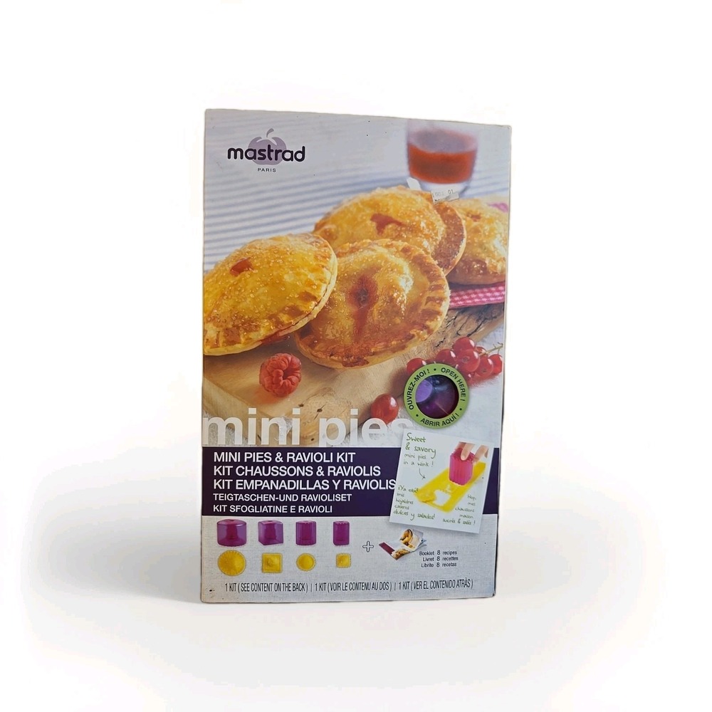 Mastrad Mini Pies & Ravioli Kit 8pc. Model A26360 New & Sealed Damaged Packaging